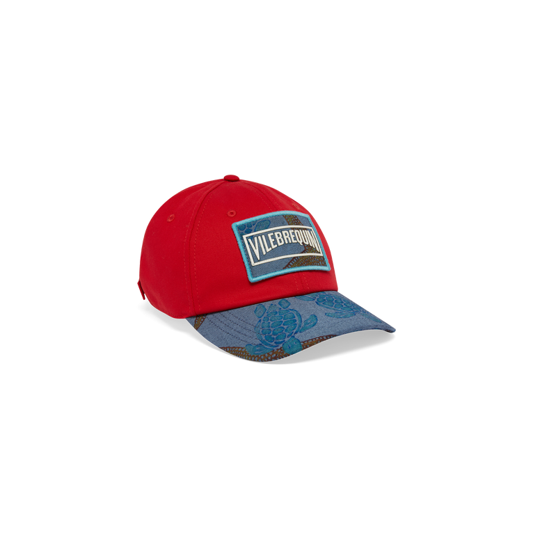 Vilebrequin Men Denim Cap Starfish - Capilla - Red - Size OSFA