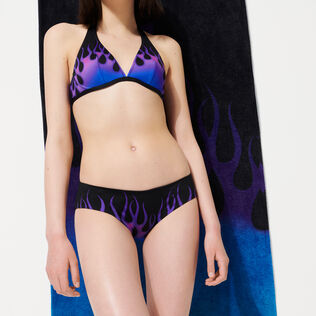 Slip bikini donna Hot Rod 360° - Vilebrequin x Sylvie Fleury Nero dettagli vista 2