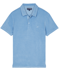 Solid Polohemd aus Jacquard für Herren Divine Vorderansicht