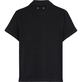 Chemise Bowling en éponge unisexe unie Noir vue de dos