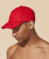 Embroidered Cap Turtles All Over Moulin rouge uomini vista indossata frontale
