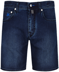 Men 5-Pockets Denim Bermuda Shorts Mosaïque Med denim w2 vista frontale