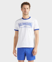 Men Cotton Light Jersey T-shirt Bicolor Logo Marrakech front worn view