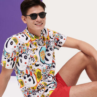 Men Swimwear Solid Bicolore Peppers details view 3