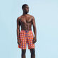 Maillot de bain long homme Micro Poulpes Coquelicot vue portée de face
