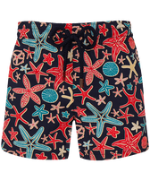 Pantalones cortos de baño con estampado Holistarfish para mujer Azul marino vista frontal