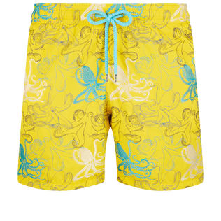 男款 Embroidered 绣 - 男士 Octopussy 刺绣游泳短裤 - 限量版, Mimosa 正面图
