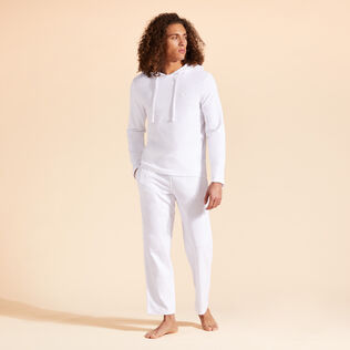 Pantaloni in cotone Bianco dettagli vista 1