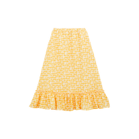 Jupe en coton fille Turtles Vichy Mangue vue de face