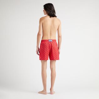 Bañador ultraligero y plegable con estampado Micro Ronde Des Tortues Rainbow para hombre Amapola vista trasera desgastada