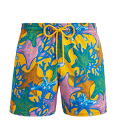Men Stretch Swim Shorts Glowed Stars Corn front view