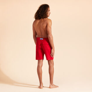 中性纯色毛圈布百慕大短裤 Moulin rouge 背面穿戴视图