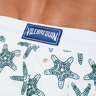 Men Swim Shorts Starfish Dance Flocked Glacier details view 2
