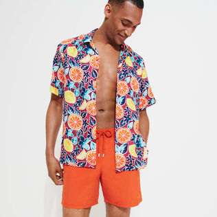 Mit Wasser reagierende Requins 3D Badeshorts für Herren Rsot Details Ansicht 2