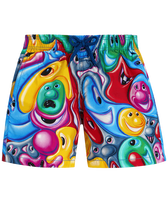 男童 Faces In Places 泳裤 - Vilebrequin x Kenny Scharf 合作款 Multicolor 正面图