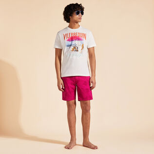 男士 Wave on VBQ Beach 棉质 T 恤 Off white 细节视图1