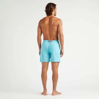 Men Swim Shorts Water-reactive Ronde des Tortues Bora bora back worn view