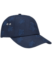Embroidered Cap Turtles All Over Navy 正面图