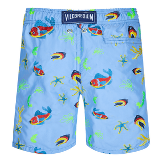 Boys Swimwear Embroidered Naive Fish - Limited Edition Divine back view