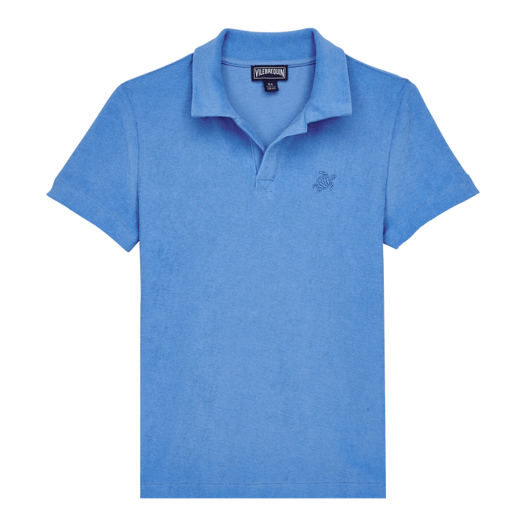 Boys Terry Polo Solid - Polo - Gill - Blue - Size 14 - Vilebrequin