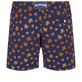 Men Embroidered Swim Trunks Micro Ronde Des Tortues - Limited Edition Navy back view