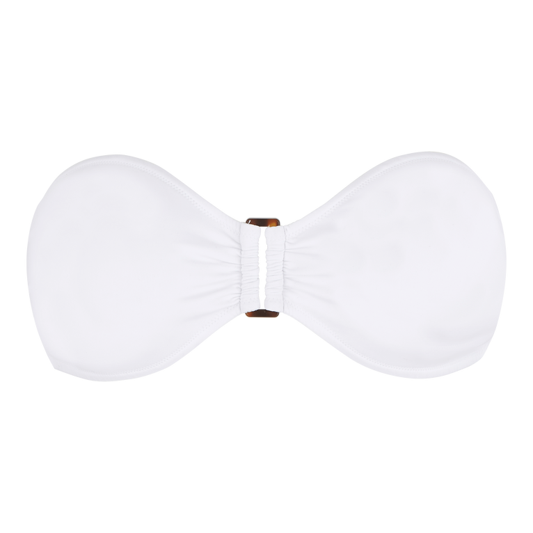 Haut De Maillot De Bain Bandeau Femme Uni - Luce - Blanc - Taille XL - Vilebrequin