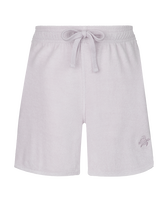 Women Terry Shorts Solid Hydrangea front view