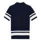 Men Cotton Bicolor Polo Navy back view