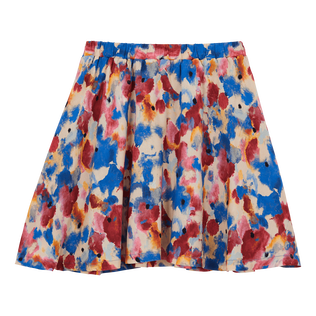 Girls Viscose Skirt Flowers in the Sky Palace back view