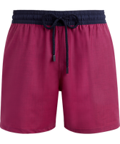 Men Wool Swim Shorts Super 120' Crimson purple front view