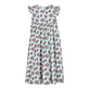 Langes Provencal Turtle Kleid für Mädchen Weiss Vorderansicht