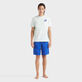 Men Organic Cotton T-shirt Embroidered Turtle Pacific front worn view