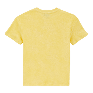 Camiseta de felpa con cuello redondo y estampado Rondes des Tortues para niños Popcorn vista trasera