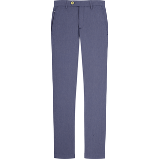 Men Chino Pants Micro Stripes Blue+white+red front view