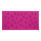 Toalla de playa en algodón orgánico Turtles Jacquard Morado vista frontal