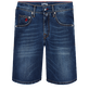 Men 5-Pockets Denim Bermuda Neo Medusa Med denim w2 front view
