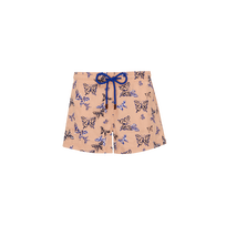 Pantalón corto de baño con bordado Disco Butterfly para mujer Blush vista frontal