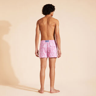 Men Stretch Swim Shorts Poulpe Eiffel Marshmallow back worn view