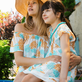女童 Iridescent Flowers of Joy 超长款连衣裙 - Vilebrequin x Poupette St Barth 合作款 Terracotta 细节视图1