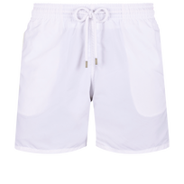 男士纯色泳裤 White 正面图