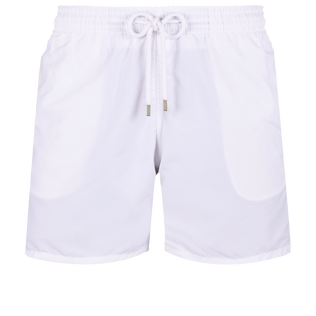 男士纯色泳裤 White 正面图