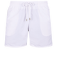 Bañador de color liso para hombre Blanco vista frontal