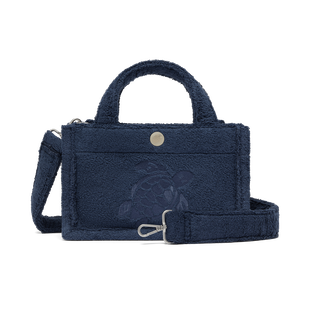 Unisex Mini Terry Bag Turtle Navy details view 6