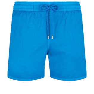 男士纯色超轻便携式泳裤 Hawaii blue 正面图