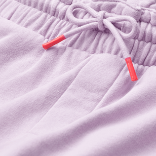 Pantalones cortos de algodón de color liso para niña Lila detalles vista 1