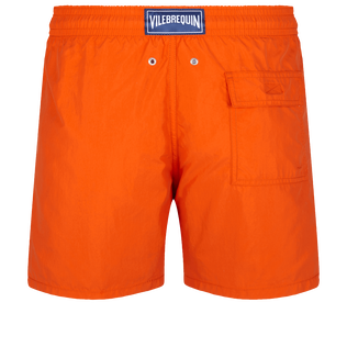 Bañador de color liso para hombre Rust vista trasera