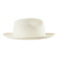 Unisex Natural Straw Panama Hat Solid Sand back view