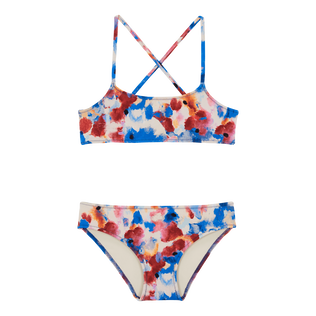 Girls Two Pieces Swimsuit Flowers in the Sky Vilebrequin
