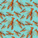 男士 Lobster 弹力游泳短裤 Lagoon 打印