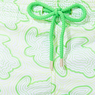 Men Swim Trunks Embroidered 2017 Tortues Hypnotiques - Limited Edition Lemongrass details view 2